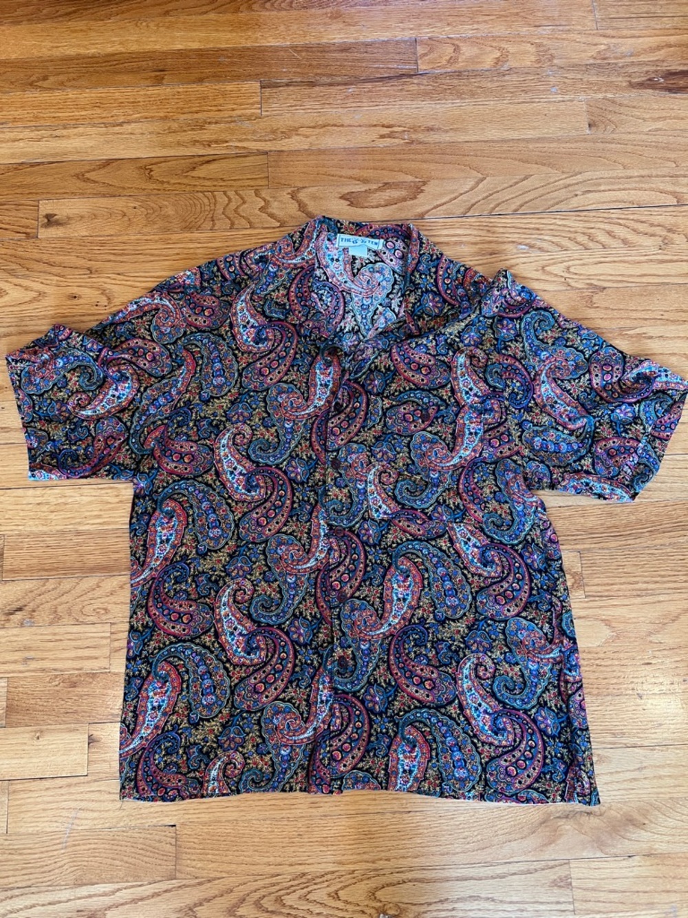Men's Paisley Short-Sleeve Button-Up Shirt - Multi